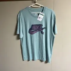 ナイキ Tシャツ nike biglogo swoosh ライトグリーン 緑 紫