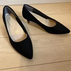 Oriental traffic ブラック ポインテッドトゥパンプス