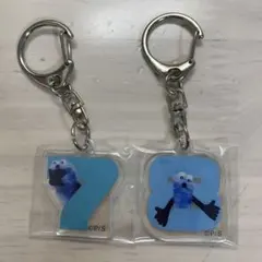 パペットスンスン　アクリルキーホルダー　ノベルティ　めじるしアクセサリー