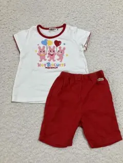 ミキハウス ホットビスケッツ Tシャツとショートパンツセット 80センチ