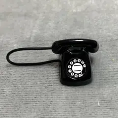 ミニチュア　黒電話　★手のひらサイズ　★昭和レトロ
