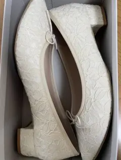 Launa lea ballet レースラウンドトゥヒールバレエシューズ