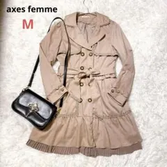 【axes femme】ライナー付きトレンチコート ガーリー レース