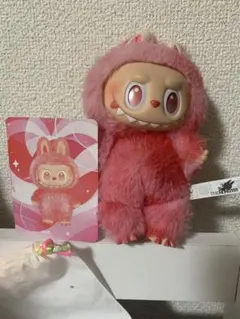 本日発送LABUBU ラブブ Big Into Energy LOVE 赤