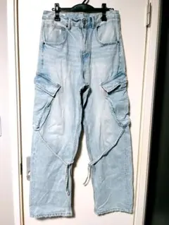 【最終価格】ZARA buggy denim cargo pants