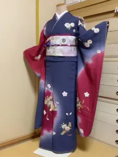 大幅お値下げ処分セール中〜umean成人式　正絹振袖フルセット