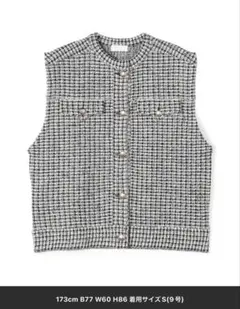 Ballsey ボールジィ ミックスツイード ショートベスト