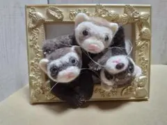 tomtom様用　羊毛フェルト　猫　白猫＆ハチワレ＆サバ白　ハンドメイド tomtom様用 羊毛フェルト 猫 白猫＆ハチワレ＆サバ白 ハンドメイド