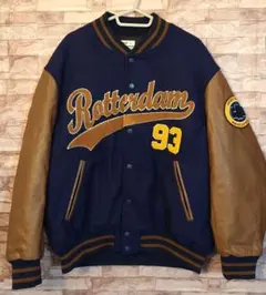 WEGO スタジャン M ネイビー ワッペン