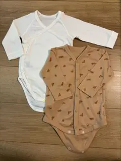 長袖ボディスーツ2枚セット 70