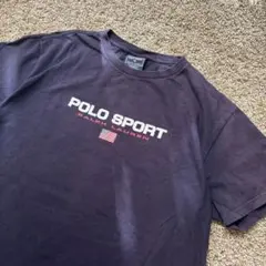Polo sports Tシャツ 90s Vintage 鬼フェード 襤褸