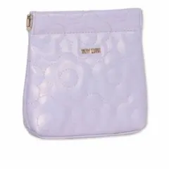 新品 MARY QUANT キルトフォームデイジーバネクチポーチ パープル