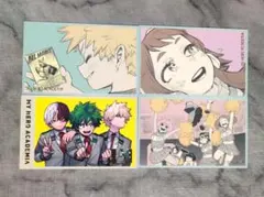 ヒロアカ 原画展 メモリアルコレクション 爆豪 緑谷 轟 箔押し 4点セット