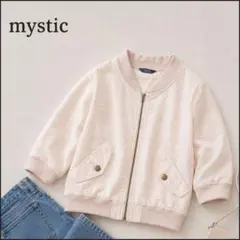 ミスティック●桜のような薄ピンク色♪リブ付きシアー素材ライトブルゾン/アウターのサムネイル
