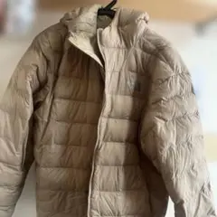 THE NORTH FACE フード付きダウンジャケット ベージュ　リバーシブル