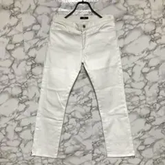 INED　（7）　ストレッチホワイトデニムパンツ　サイドジップのサムネイル