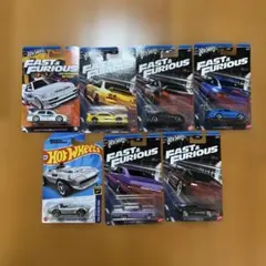 HotWheels Fast & Furious 7台セット ワイルドスピード
