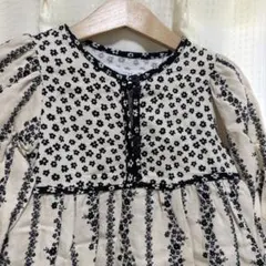 ZARA 花柄 七分袖ワンピース 3-4歳