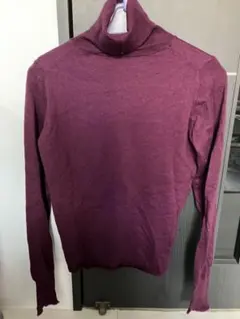 OZOC パープル タートルネック ニット 38 最終値下げ！