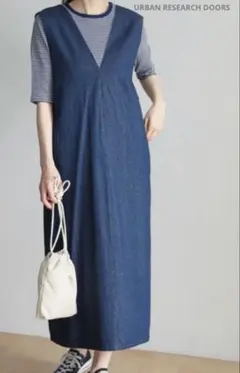 URBAN RESEARCH DOORS デニムジャンパースカート