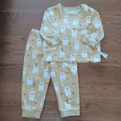 クマ柄 ベビーパジャマ 90cm