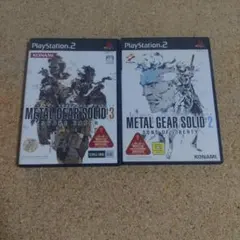 PS2 METAL GEAR SOLID 2 & 3 2本セット