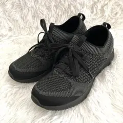 【未使用級】SKECHERS BOBSメモリーフォーム ブラックスニーカーのサムネイル