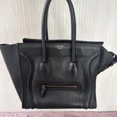 CELINE ブラック ハンドバッグ ラゲージ　ミニ