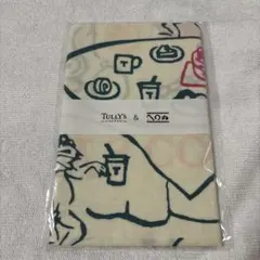 TULLY'S COFFEE かまわぬ コラボ手ぬぐい 鳥獣戯画 限定品