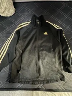 adidas トラックジャケット 11-12Y 黒 Mサイズ