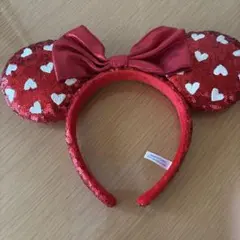 ディズニー ミニーマウス カチューシャ 赤