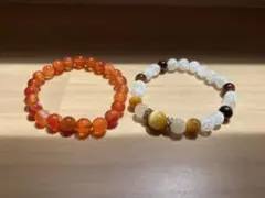 天然石パワーストーンブレスレット　タイガーアイ　カーネリアン