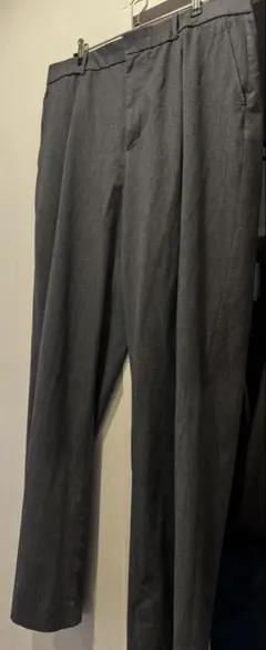 UNIQLOタックワイドパンツ ワンタック XXL 丈長め75cm 2022年