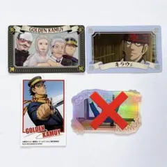 ゴールデンカムイ トレーディング　コレクトメタリックカード＆ステッカー 3種