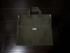 Lee オリーブグリーン ハンドトートバッグ