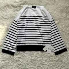 タグ付未使用⭐︎ルミノア　le minor バスクシャツ　ボーダーカットソー　T1