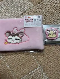 キャラ福くじ　ハム太郎　Ｂ賞　マルチケース　ねてるくん　E賞ちび丸ちゃん
