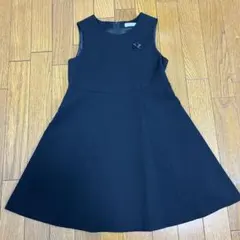フォーマル　ワンピース　ノースリーブ　黒　130