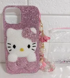 Hello Kitty iPhone 14 デコケース ピンクのサムネイル