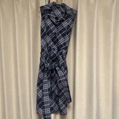 BURBERRY チェック柄 ノースリーブワンピース 40