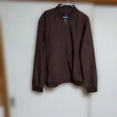 ブラウン ジップアップジャケット