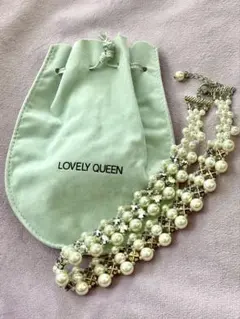 Lovely Queen 多層パールネックレス