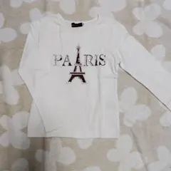 BeBe エッフェル塔デザイン 長袖カットソー 120