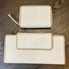 美品 genten 長財布 小銭入れセット アイボリーのサムネイル