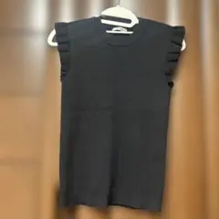 INGNI ブラック フリル袖 ノースリーブ