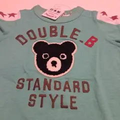 DOUBLE.B クマ刺繍 Tシャツ　80㎝