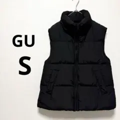 GU ジーユー ダウンベスト ジャケット 軽い 黒 ブラック レディース S