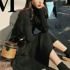 レディース ワンピース ニットワンピ クリスマス パーティー 韓国 ニット 6