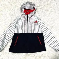 ザノースフェイス ナイロンパーカー ストライプ キッズ 130