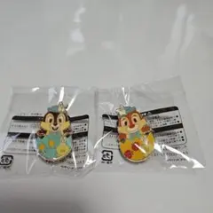 チップとデール イースター ピンバッジ 2個セット